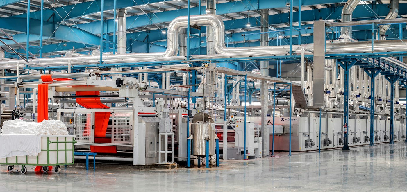 Machinery and equipment on a factory floor
